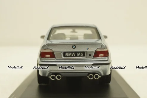BMW M5 (E39) 2000 silver blue metallic, 4310503, Solido 1:43