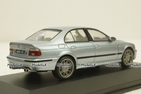 BMW M5 (E39) 2000 silver blue metallic, 4310503, Solido 1:43