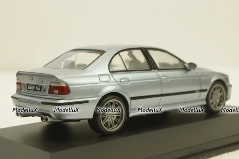 BMW M5 (E39) 2000 silver blue metallic, 4310503, Solido 1:43