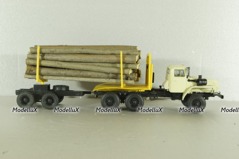 УрАЛ-44202-0311-31 (двигатель ЯМЗ 238) 6х6, лесовоз, конверсия 1:43