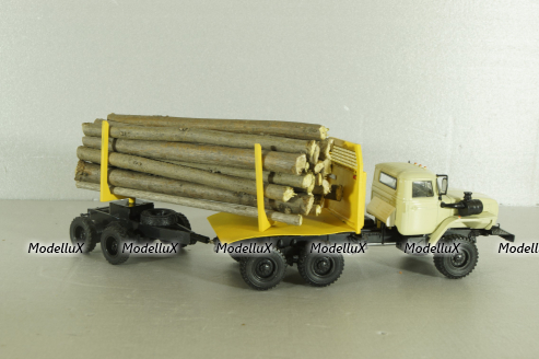 УрАЛ-44202-0311-31 (двигатель ЯМЗ 238) 6х6, лесовоз, конверсия 1:43