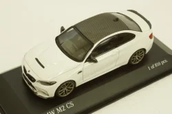 BMW M2 CS 2020 White with Gold Wheels, 410021020, Minichamps 1:43