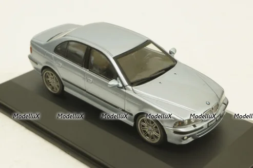 BMW M5 (E39) 2000 silver blue metallic, 4310503, Solido 1:43