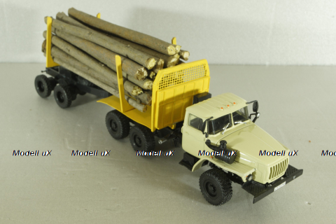 УрАЛ-44202-0311-31 (двигатель ЯМЗ 238) 6х6, лесовоз, конверсия 1:43