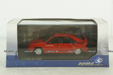 Citroen BX SPORT 1985 red, 4311002, Solido 1:43