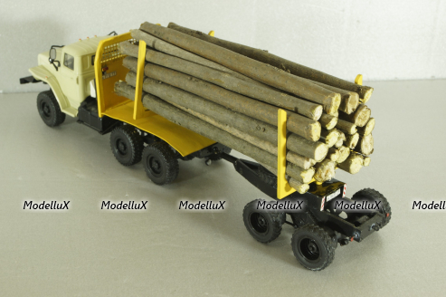 УрАЛ-44202-0311-31 (двигатель ЯМЗ 238) 6х6, лесовоз, конверсия 1:43
