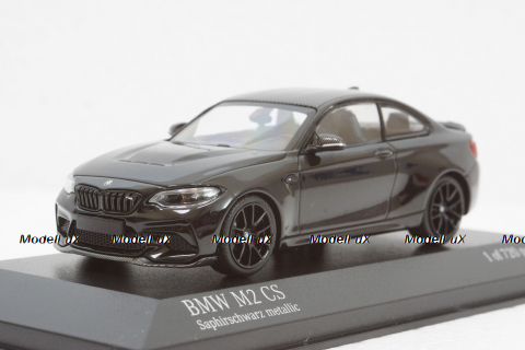 BMW M2 CS 2020 Black with Black Wheels, 410021022, Minichamps 1:43