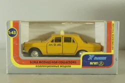 Газ-24 Волга Такси, желтая, октябрь 2003г., Агат 1:43