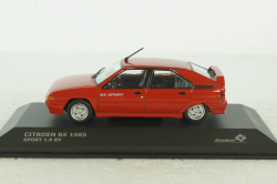 Citroen BX SPORT 1985 red, 4311002, Solido 1:43