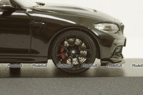 BMW M2 CS 2020 Black with Black Wheels, 410021022, Minichamps 1:43