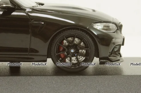 BMW M2 CS 2020 Black with Black Wheels, 410021022, Minichamps 1:43