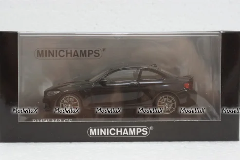 BMW M2 CS 2020 Black with Gold Wheels, 410021024, Minichamps 1:43