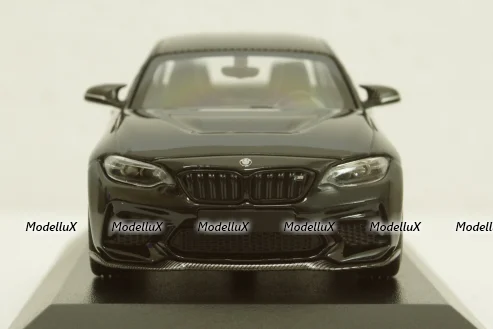 BMW M2 CS 2020 Black with Gold Wheels, 410021024, Minichamps 1:43