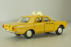 Газ-24 Волга Такси, желтая, октябрь 2003г., Агат 1:43