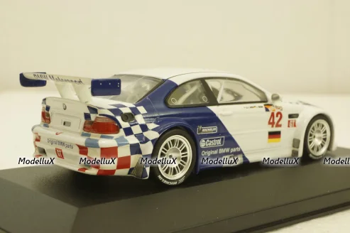 BMW M3 GTR V8 #42, JJ Lehto/J.Muller ALMS 2001, GTM006, IXO 1:43