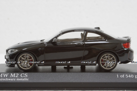 BMW M2 CS 2020 Black with Gold Wheels, 410021024, Minichamps 1:43