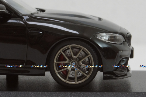 BMW M2 CS 2020 Black with Gold Wheels, 410021024, Minichamps 1:43