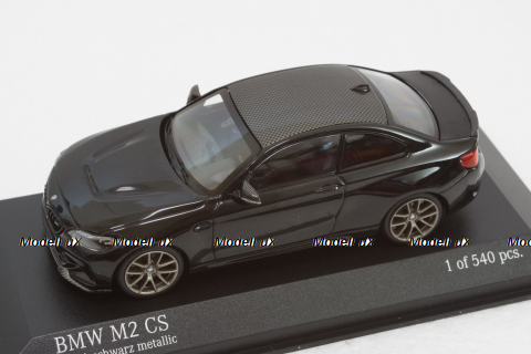 BMW M2 CS 2020 Black with Gold Wheels, 410021024, Minichamps 1:43