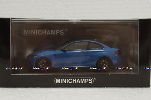 BMW M2 CS 2020 Blue with Black Wheels, 410021026, Minichamps 1:43