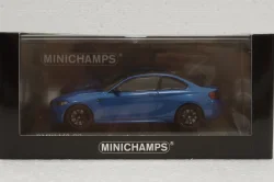 BMW M2 CS 2020 Blue with Black Wheels, 410021026, Minichamps 1:43