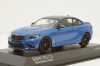 BMW M2 CS 2020 Blue with Black Wheels, 410021026, Minichamps 1:43