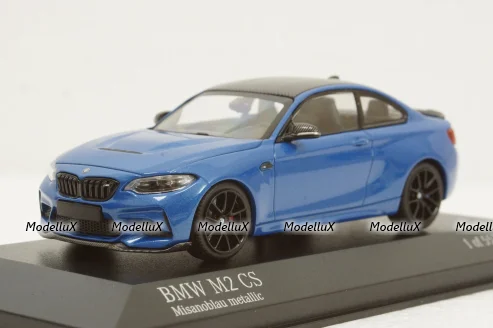 BMW M2 CS 2020 Blue with Black Wheels, 410021026, Minichamps 1:43