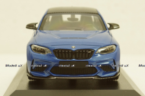 BMW M2 CS 2020 Blue with Black Wheels, 410021026, Minichamps 1:43