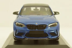 BMW M2 CS 2020 Blue with Black Wheels, 410021026, Minichamps 1:43
