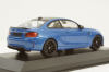 BMW M2 CS 2020 Blue with Black Wheels, 410021026, Minichamps 1:43