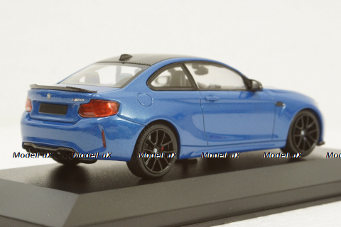 BMW M2 CS 2020 Blue with Black Wheels, 410021026, Minichamps 1:43