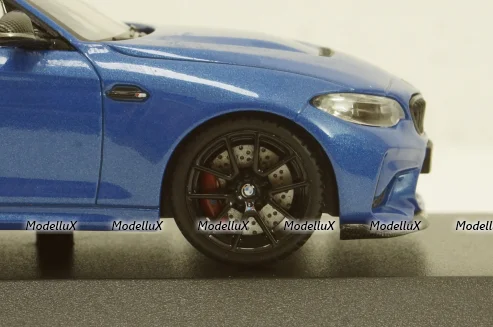 BMW M2 CS 2020 Blue with Black Wheels, 410021026, Minichamps 1:43