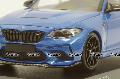 BMW M2 CS 2020 Blue with Black Wheels, 410021026, Minichamps 1:43