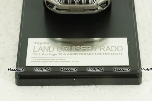 Toyota Land Cruiser Prado, 70th Anniversary, 2021, Silver,  HS366BR, Hi-Story 1:43