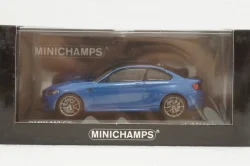 BMW M2 CS 2020 Blue with Gold Wheels, 410021025, Minichamps 1:43