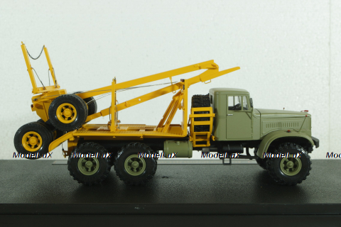 Краз-255Л с прицепом-роспуском ТМЗ-803, лесовоз, , TruckTyr 1:43