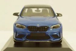BMW M2 CS 2020 Blue with Gold Wheels, 410021025, Minichamps 1:43