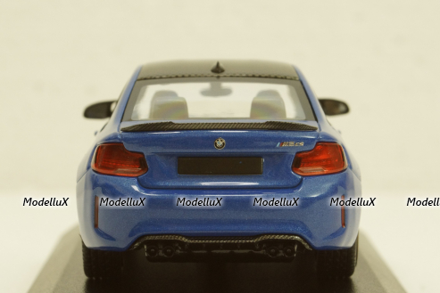 BMW M2 CS 2020 Blue with Gold Wheels, 410021025, Minichamps 1:43
