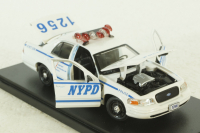 Ford Crown Victoria Police NYPD from TV series "Quantico" 2003, white, 86633, Greenlight 1:43