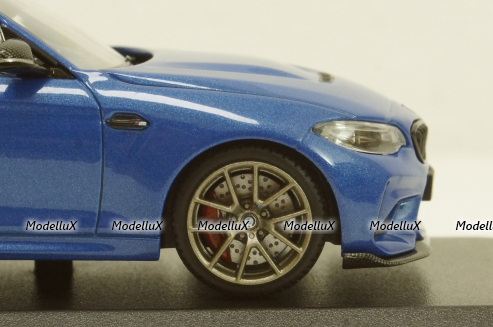 BMW M2 CS 2020 Blue with Gold Wheels, 410021025, Minichamps 1:43
