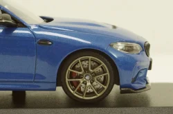 BMW M2 CS 2020 Blue with Gold Wheels, 410021025, Minichamps 1:43