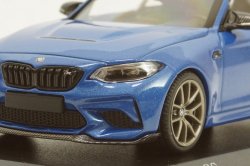 BMW M2 CS 2020 Blue with Gold Wheels, 410021025, Minichamps 1:43