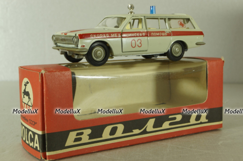Газ-2402 Волга, скорая медицинская помощь,,Тантал/Радон 1:43