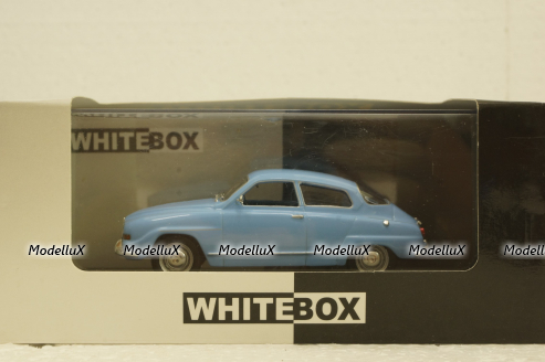 Saab 96 V4, 1970, light blue, WhiteBox 1:43