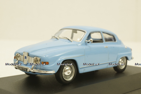 Saab 96 V4, 1970, light blue, WhiteBox 1:43