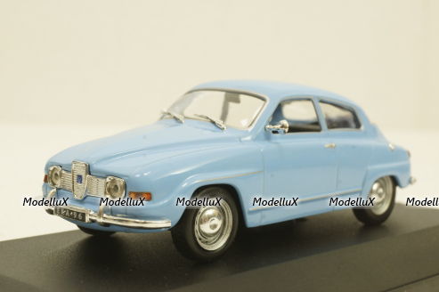 Saab 96 V4, 1970, light blue, WhiteBox 1:43