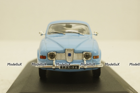Saab 96 V4, 1970, light blue, WhiteBox 1:43