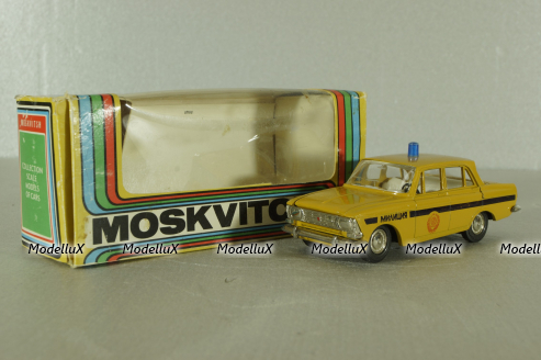 Москвич-412, милиция, август 88г., Тантал/Радон 1:43