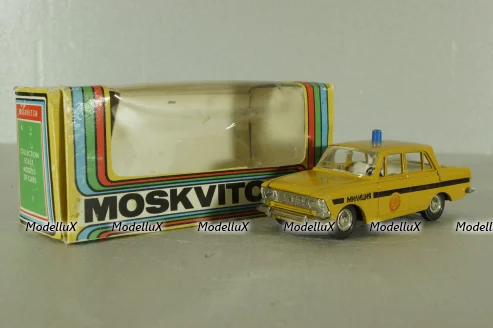 Москвич-412, милиция, август 88г., Тантал/Радон 1:43