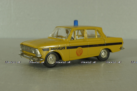 Москвич-412, милиция, август 88г., Тантал/Радон 1:43