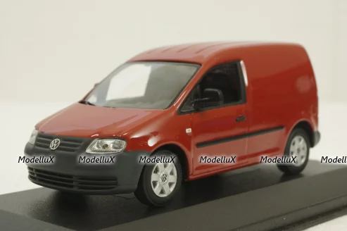 Volkswagen Caddy Van, red, 2003, Minichamps 1:43
